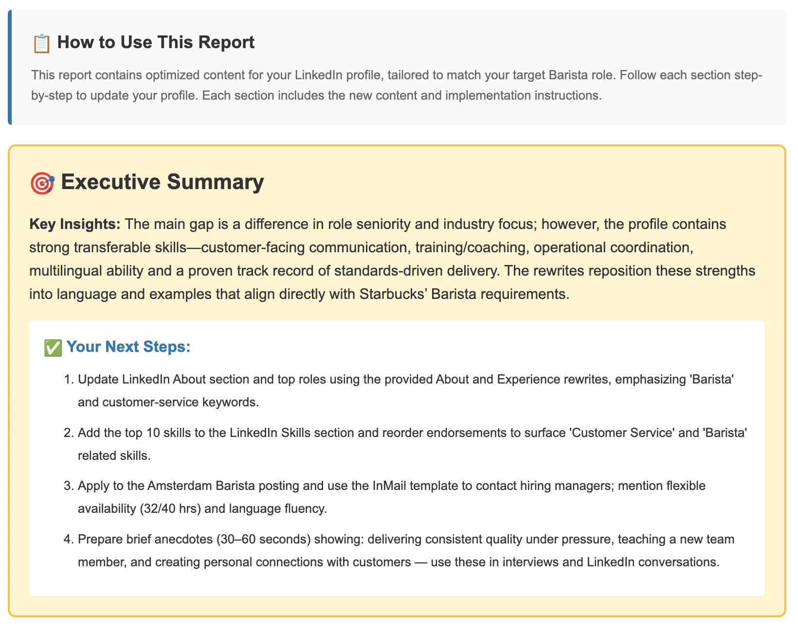 Report preview placeholder